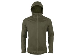 Bunda STOW & GO voděodolná s kapucí skladná ZELENÁ