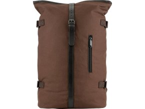 Batoh FOLD TOP plátěný HNĚDÝ