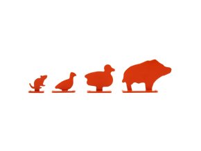 Terče cvičné sada ANIMALS