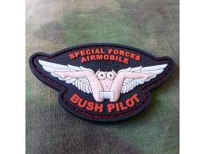 Nášivka BUSH PILOT plast BAREVNÁ