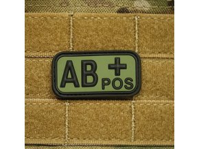 Nášivka KREV AB POS plast ZELENÁ