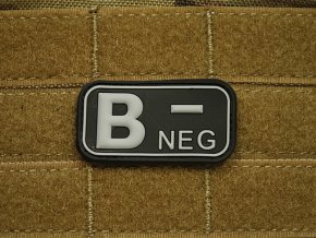 Nášivka KREV B NEG plast ČERNÁ SWAT