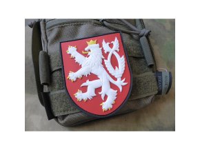 Nášivka ČESKÝ LEV plast velcro BAREVNÁ