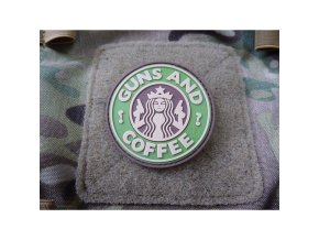 Nášivka GUNS AND COFFEE plast MULTICAM®