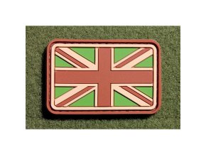Nášivka vlajka velká BRITÁNIE velcro plast MULTICAM