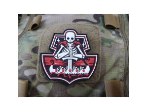 Nášivka GHOST SHIP SKULL plast BAREVNÁ