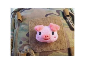Nášivka PINKI SMILE velcro PLYŠOVÁ
