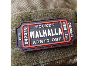 Nášivka WALHALLA TICKET BEER velcro plast SWAT