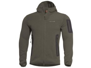 Mikina FLEECE s kapucí FALCON PRO POLARTEC® ZELENÁ RAL 7013