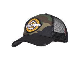 Čepice se síťkou logo PENTAGON WOODLAND/ČERNÁ