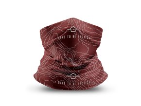 Nákrčník SKIRON TOPOGRAPHIC anatomicky tvarovaný MAROON RED