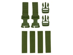 Sada Buckle-Tek CONVERSION KIT přezky a popruhy ZELENÁ