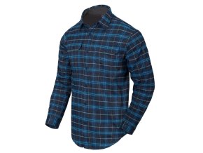 Košile GREYMAN dlouhý rukáv BLUE STONEWORK PLAID