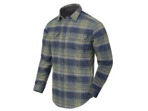 Košile GREYMAN dlouhý rukáv BLAST BLUE PLAID