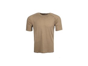 Triko funkční LOCHSA 180 MERINO krátký rukáv DARK EARTH