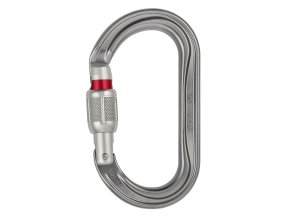 Karabina OK s pojistkou SCREW-LOCK STŘÍBRNÁ