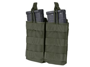 Sumka MOLLE dvojitá na zásobníky 2xM4 otevřená RANGER GREEN
