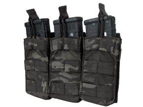 Sumka MOLLE trojitá na zásob. 3xM4 otev. MULTICAM® BLACK