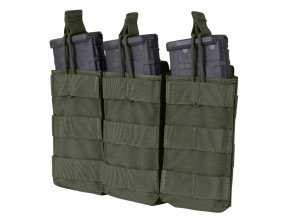 Sumka MOLLE trojitá na zásob. 3xM4 otevřená RANGER GREEN