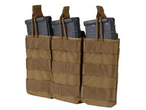 Sumka MOLLE trojitá na zásob. 3xM4 otevřená COYOTE
