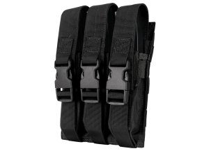 Sumka MOLLE trojitá na zásobníky MP5 ČERNÁ
