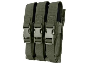 Sumka MOLLE trojitá na zásobníky MP5 RANGER GREEN
