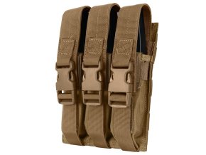 Sumka MOLLE trojitá na zásobníky MP5 COYOTE BROWN