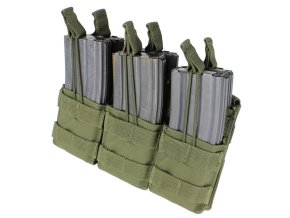 Sumka MOLLE trojitá na zásob. 6xM16 otevřená ZELENÁ