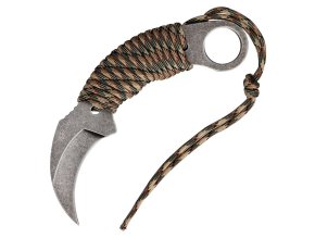 Nůž KARAMBIT paracord WOODLAND
