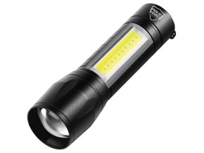 Svítilna XPE/COB mini ČERNÁ