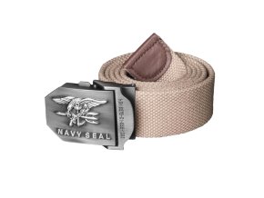 Opasek kalhotový US se sponou NAVY SEAL KHAKI