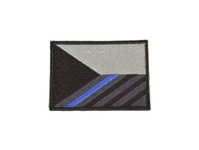 Nášivka vlajka ČR 7,5 x 5,5 cm MODRÝ pruh velcro