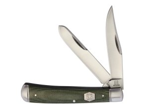 Nůž zavírací TRAPPER GREEN MICARTA