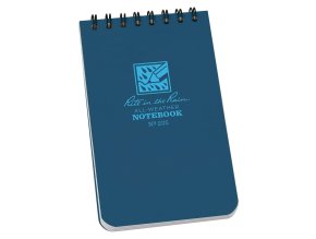 Blok voděodolný TOP-SPIRAL 3x5" notebook malý MODRÝ