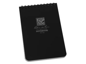 Blok voděodolný spirálový Notebook TOP-SPIRAL 4x6" ČERNÝ