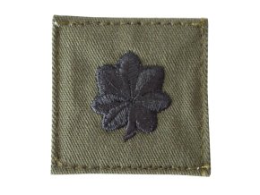 Nášivka hodnosti VELCRO LT. COLONEL ZELENÁ