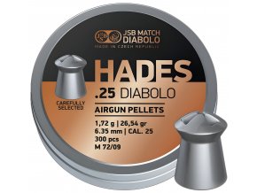 Diabolo JSB Hades 300ks cal.6,35mm