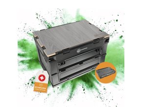 Bedna skládací úložná Flexbox 50L ČERNÁ