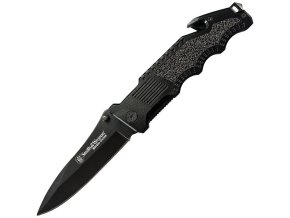 Nůž S&W BORDER GUARD 2 hladké ostří ČERNÝ