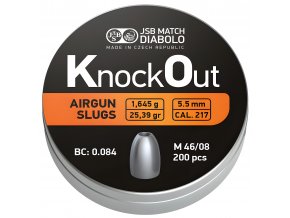 Diabolo JSB KnockOut Slugs .217 200ks cal.5,5mm