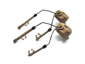 Rail adapter set na helmu pro headset PELTOR PÍSKOVÝ DESERT