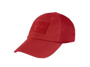 Čepice OPERATOR MESH s velcro panely ČERVENÁ