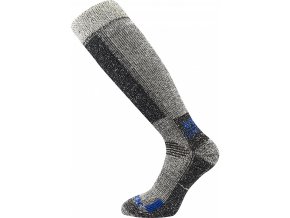 Ponožky podkolenky ORBIT merino vlna, COOLMAX® ŠEDO/MODRÉ