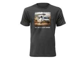 Triko eXc vrtulník Black Hawk ŠEDÉ