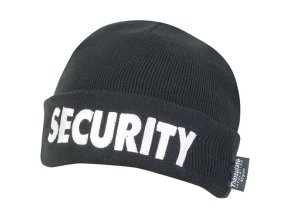 Čepice pletená SECURITY ZIMNÍ ČERNÁ