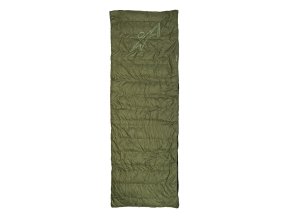 Spacák péřový dekový QUILT 300 calla ZELENO-ČERNÝ