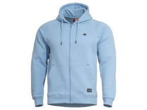 Mikina PHAETON se zipem a kapucí LAGOON BLUE