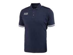 Polokošile s krátkým rukávem MARINE NATIONALE s pruhy a kapsou MODRÁ