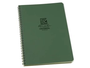Blok voděodolný spirálový Universal LARGE 6 5/8"x 8 1/2" ZELENÝ