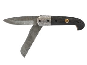 Nůž Dellinger Damascus SAG Wenge s pilkou